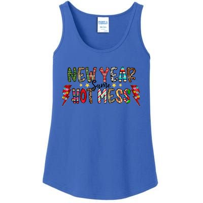 New Year Same Hot Mess Christmas Family Matching Pajamas Meaningful Gift Ladies Essential Tank