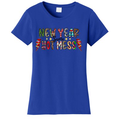 New Year Same Hot Mess Christmas Family Matching Pajamas Meaningful Gift Women's T-Shirt