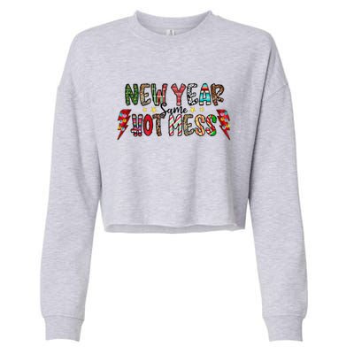 New Year Same Hot Mess Christmas Family Matching Pajamas Meaningful Gift Cropped Pullover Crew