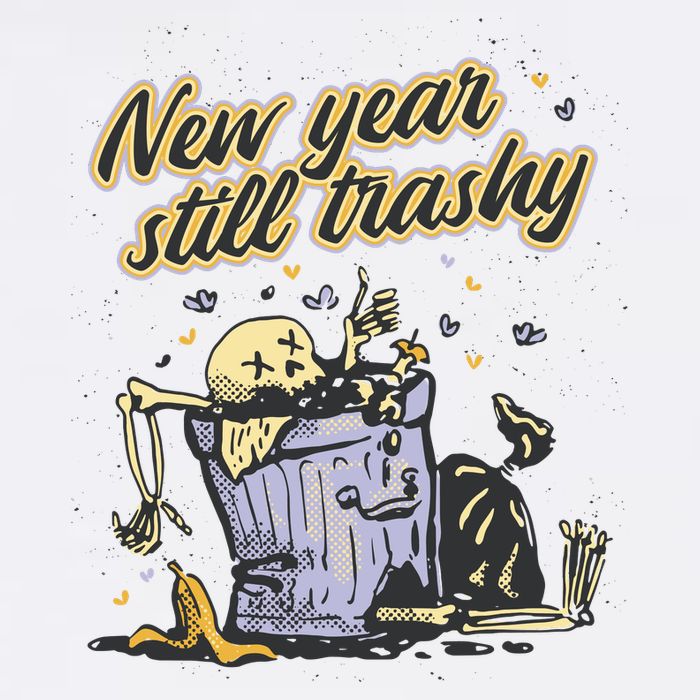 New Years Still Trashy Funny NYE 11oz C Handle Ceramic Mug