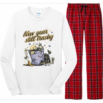 New Years Still Trashy Funny NYE Long Sleeve Pajama Set