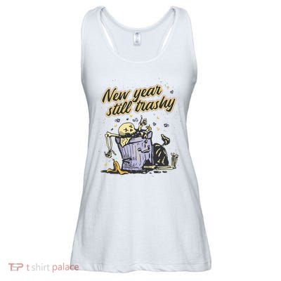 New Years Still Trashy Funny NYE Ladies Essential Flowy Tank