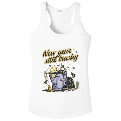 New Years Still Trashy Funny NYE Ladies PosiCharge Competitor Racerback Tank