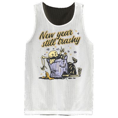 New Years Still Trashy Funny NYE Mesh Reversible Basketball Jersey Tank