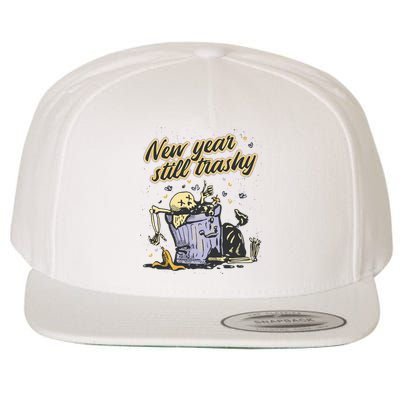 New Years Still Trashy Funny NYE Wool Snapback Cap