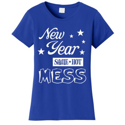 New Year Same Hot Mess Crazy Life Busy Mom Holiday Party Great Gift Women's T-Shirt