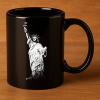 New York Statue Of Liberty 11oz C Handle Ceramic Mug