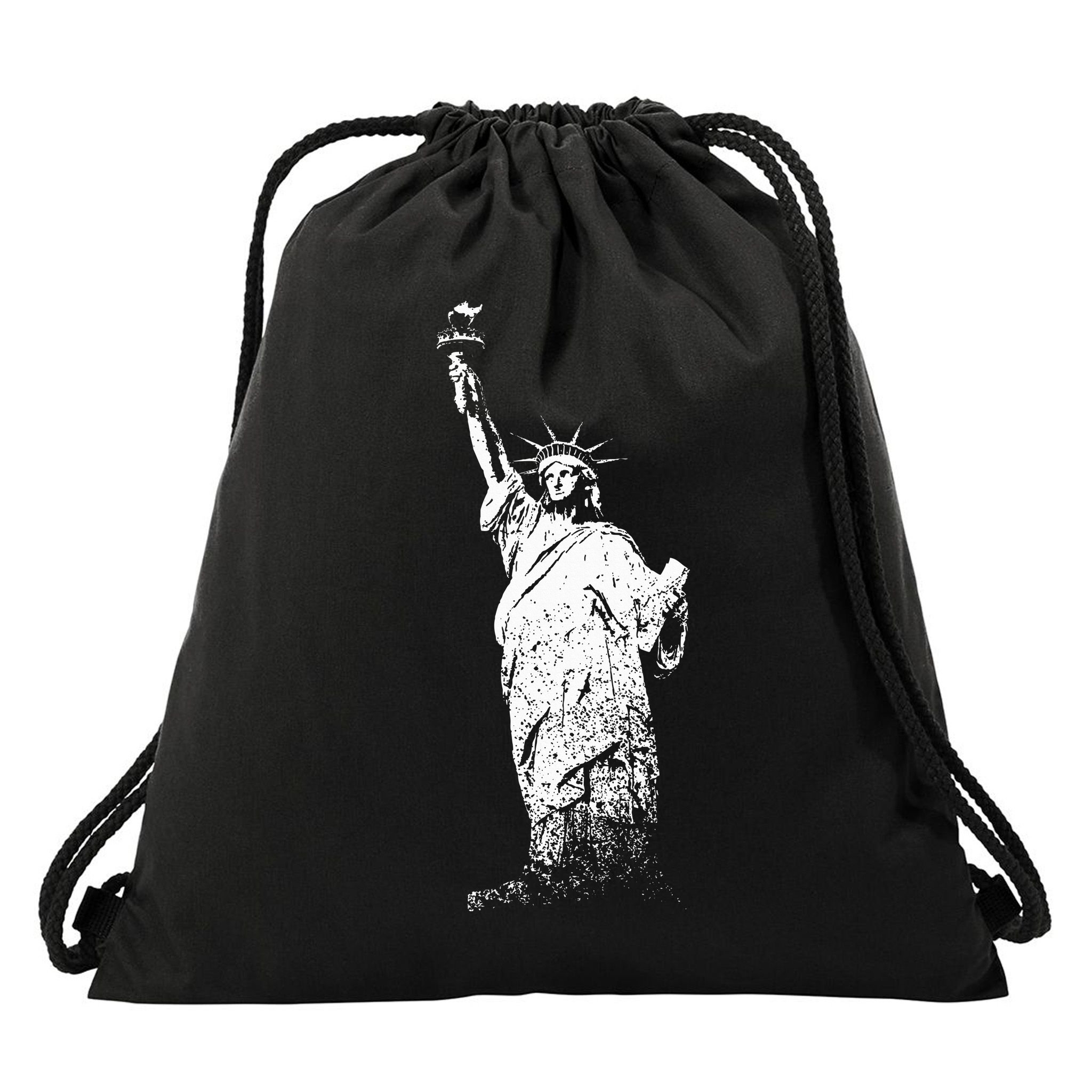 New York Statue Of Liberty Drawstring Bag