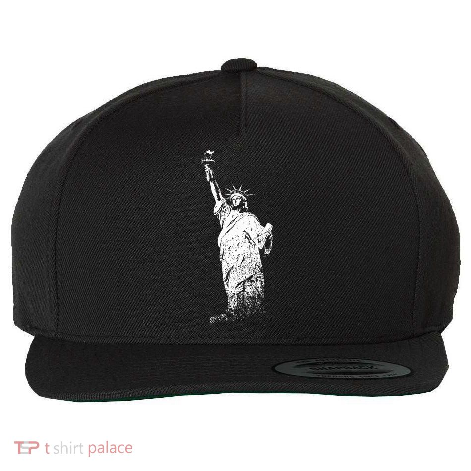 New York Statue Of Liberty Wool Snapback Cap