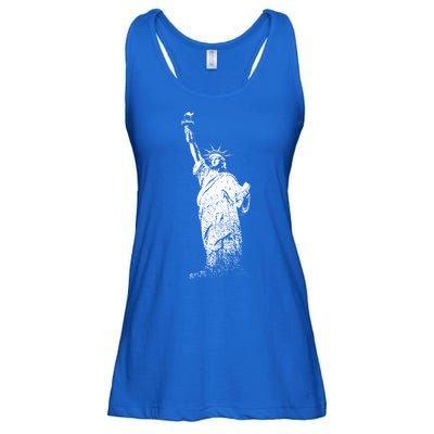 New York Statue Of Liberty Ladies Essential Flowy Tank