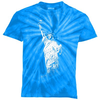 New York Statue Of Liberty Kids Tie-Dye T-Shirt