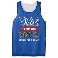 New Year Same Hot Mess English Teacher New Year Gift Mesh Reversible Basketball Jersey Tank