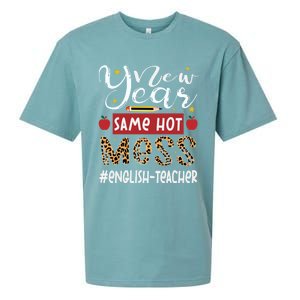 New Year Same Hot Mess English Teacher New Year Gift Sueded Cloud Jersey T-Shirt