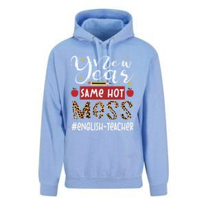 New Year Same Hot Mess English Teacher New Year Gift Unisex Surf Hoodie