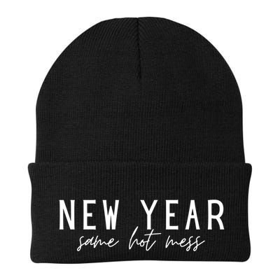 New Year Same Hot Mess New YearS Eve Day Funny Cool Gift Beanie