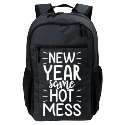 New Year Same Hot Mess Outfit Funny New Years Gift Daily Commute Backpack