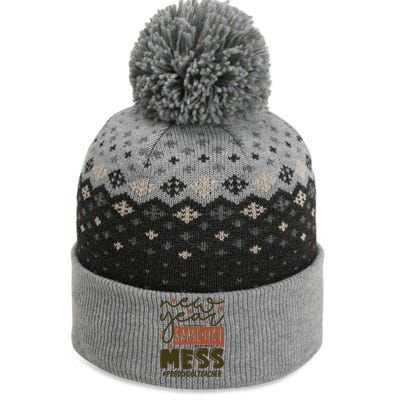 New Year Same Hot Mess Preschool Teacher Gift The Baniff Cuffed Pom Beanie