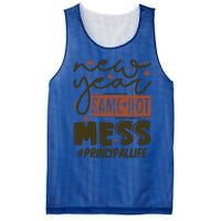 New Year Same Hot Mess Principal Life Gift Mesh Reversible Basketball Jersey Tank