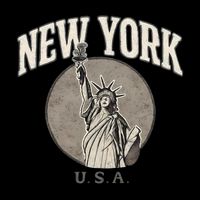 New York Statue of Liberty Artwork Button