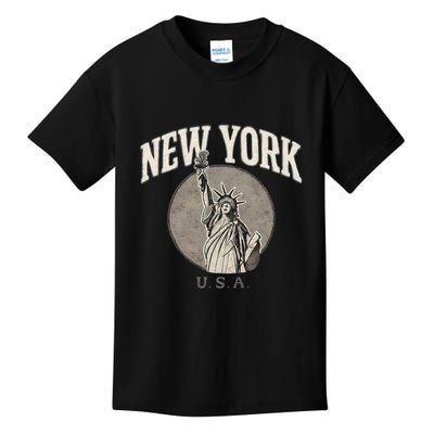 New York Statue of Liberty Artwork Kids T-Shirt