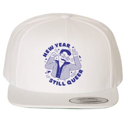 New Year Still Queer Funny LGBTQ Wool Snapback Cap