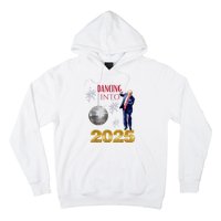 New Year Trump Dancing 2025 Maga Funny Party Countdown Hoodie