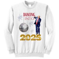 New Year Trump Dancing 2025 Maga Funny Party Countdown Sweatshirt