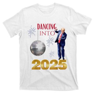 New Year Trump Dancing 2025 Maga Funny Party Countdown T-Shirt