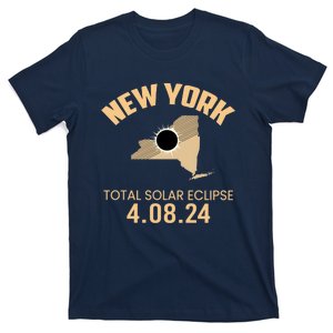 New York Total Solar Eclipse 4 08 2024 T-Shirt