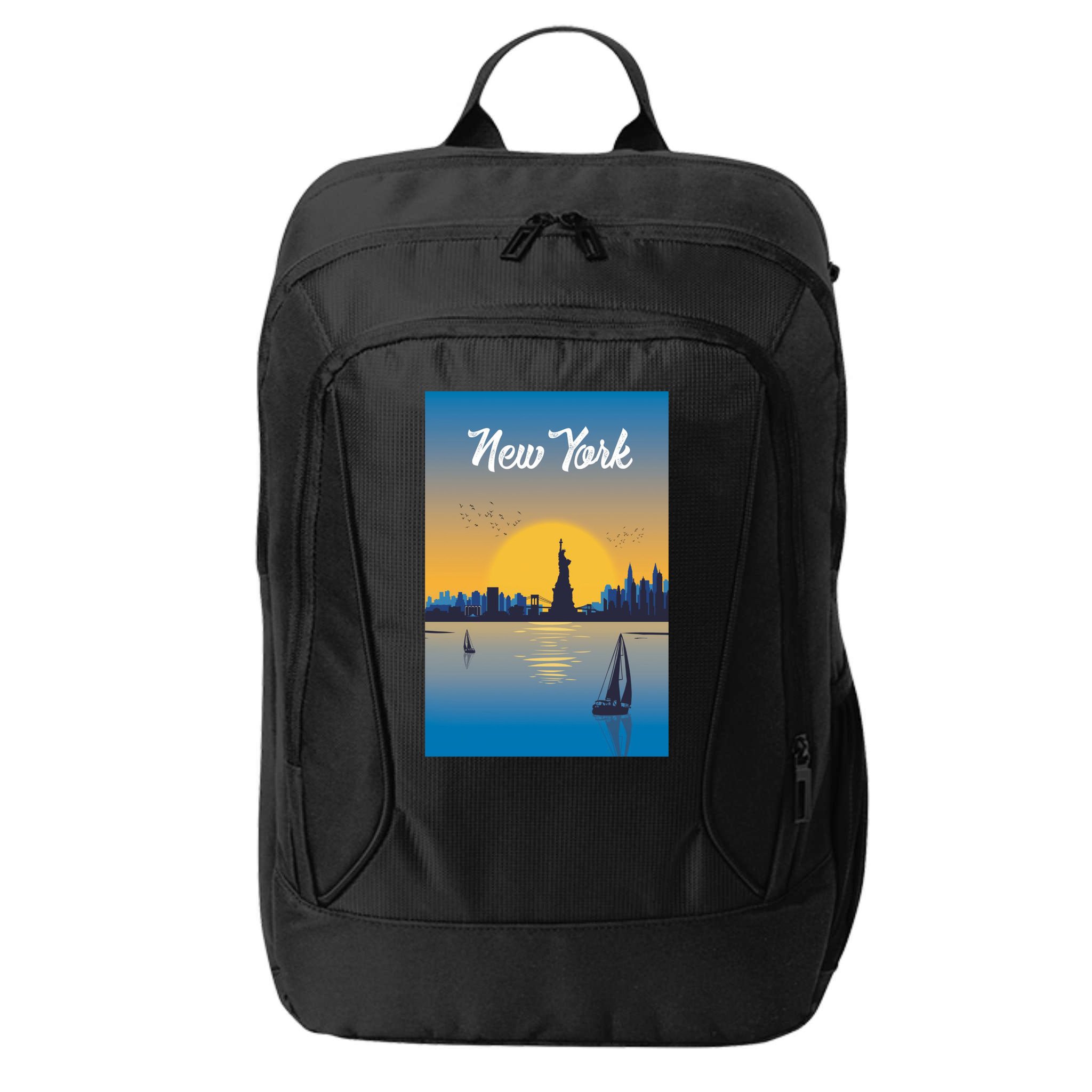 New York Travel Poster City Backpack