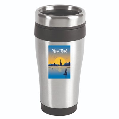 New York Travel Poster 16oz Travel Tumbler