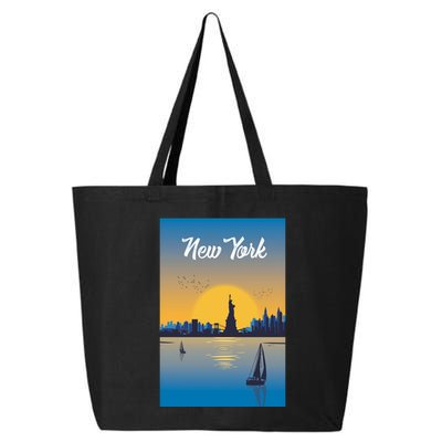 New York Travel Poster 25L Jumbo Tote