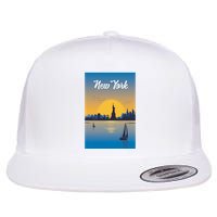New York Travel Poster Flatbill Hat