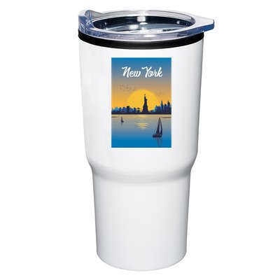 New York Travel Poster Tumbler