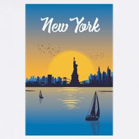 New York Travel Poster Trucker Hat