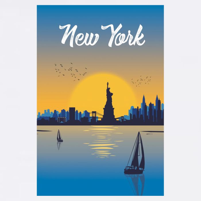 New York Travel Poster Trucker Hat