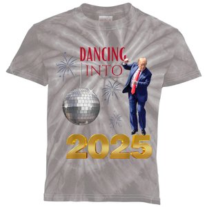 New Year Trump Dancing 2025 Maga Funny Party Countdown Kids Tie-Dye T-Shirt