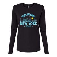 New York Trip 2025 Here We Come Matching Family Vacation Womens Cotton Relaxed Long Sleeve T-Shirt