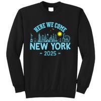 New York Trip 2025 Here We Come Matching Family Vacation Sweatshirt