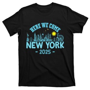 New York Trip 2025 Here We Come Matching Family Vacation T-Shirt