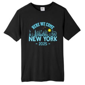 New York Trip 2025 Here We Come Matching Family Vacation Tall Fusion ChromaSoft Performance T-Shirt