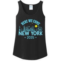 New York Trip 2025 Here We Come Matching Family Vacation Ladies Essential Tank