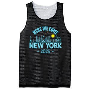 New York Trip 2025 Here We Come Matching Family Vacation Mesh Reversible Basketball Jersey Tank