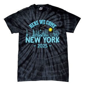 New York Trip 2025 Here We Come Matching Family Vacation Tie-Dye T-Shirt