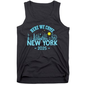 New York Trip 2025 Here We Come Matching Family Vacation Tank Top