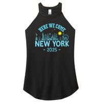 New York Trip 2025 Here We Come Matching Family Vacation Women's Perfect Tri Rocker Tank