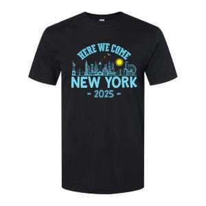 New York Trip 2025 Here We Come Matching Family Vacation Softstyle CVC T-Shirt