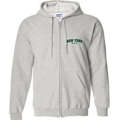 New York USA Full Zip Hoodie
