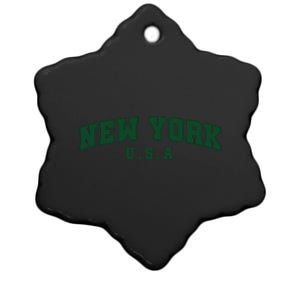 New York USA Ceramic Star Ornament