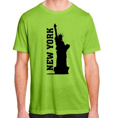 New York Usa Statue Of Liberty Adult ChromaSoft Performance T-Shirt